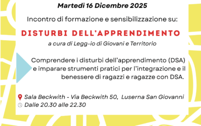 Percorso Chiese Inclusive – Formazione su Bisogni specifici dell’apprendimento