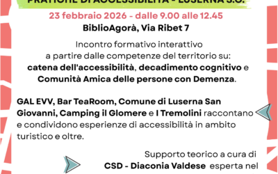 Pratiche di Accessibilità – Luserna San Giovanni 23/02 – Turismo S.M.A.R.T.²